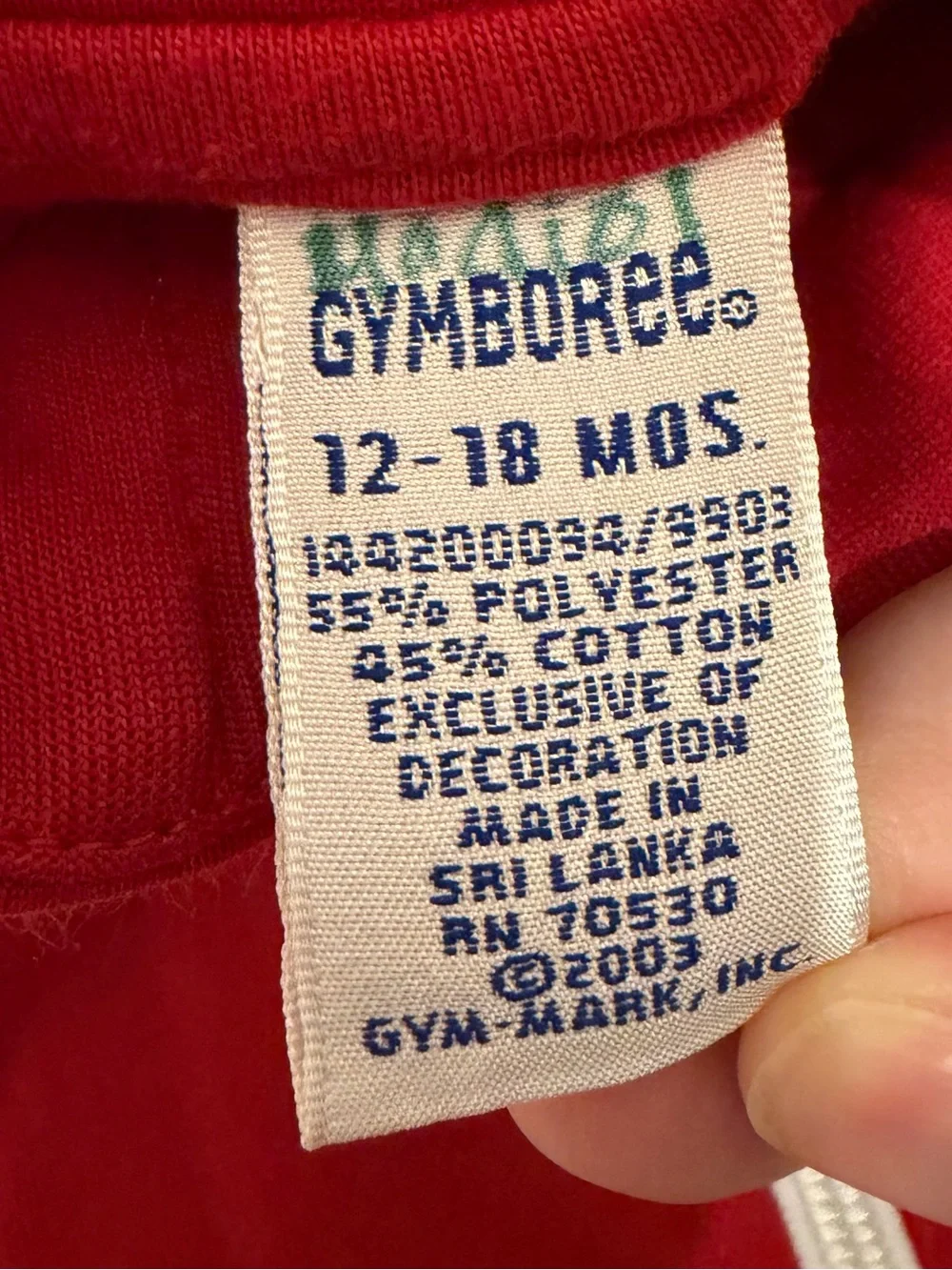 VINTAGE GYMBOREE USA Athletic Toddler Full Zip Jacket
